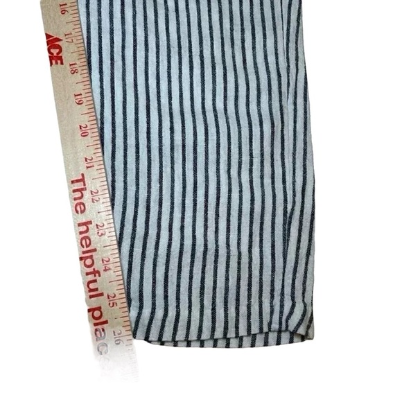 2/$30 Anti Blue by Bluespice Size Medium Linen Trousers Striped Railroad Boho - Picture 6 of 6